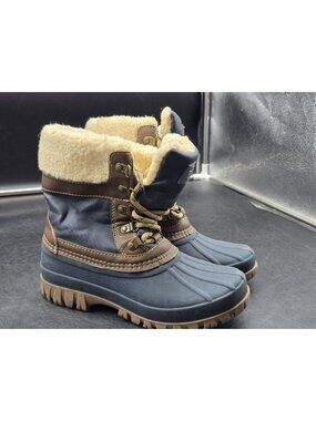 Storm By Cougar Boots Womens Size 6 Brown Candela Fur Ankle Snow Stains Winter